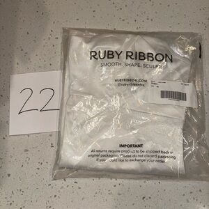 Ruby Ribbon White Lace Full Support Cami - 38